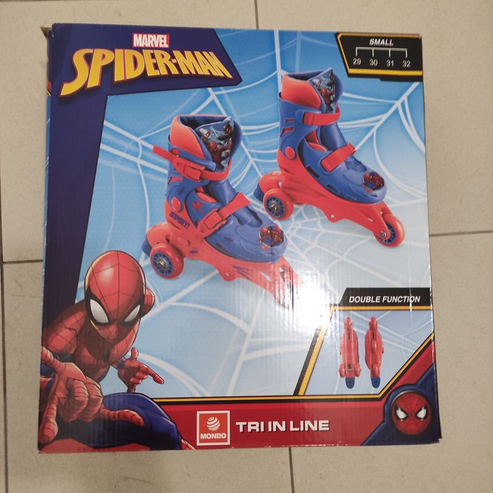 Patins tri in line sport man como novos 29 ao 32