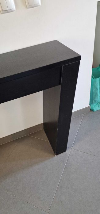 Consola de entrada em wengué castanho