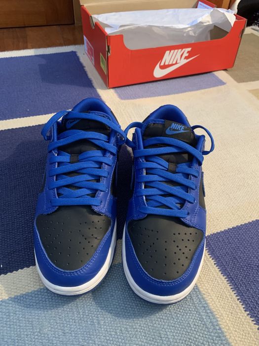 Nike dunk low retro black hyper colbat (2021)