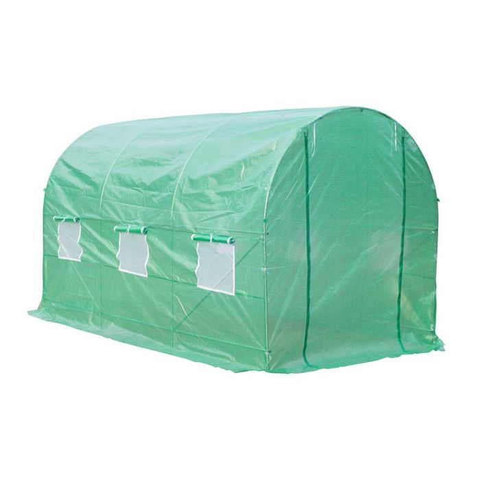 Estufa para Horta e Jardim em Aço e Plástico – 350x200x200 cm