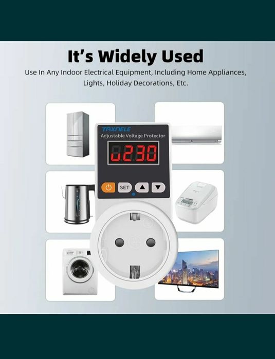 Защита от перепадов напряжения в розетку, реле напруги, барьер