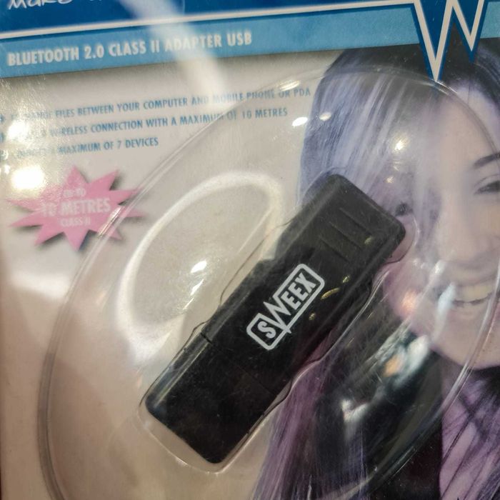 Adaptador Bluetooth 2.0 Class II USB SweeX – Novo / Selado