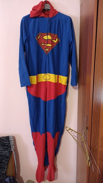 Теплый комбинезон флис Супермен, Superman,размер L