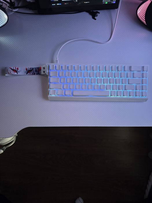 Teclado Magnético Gaming Madlions MAD68HE Branco