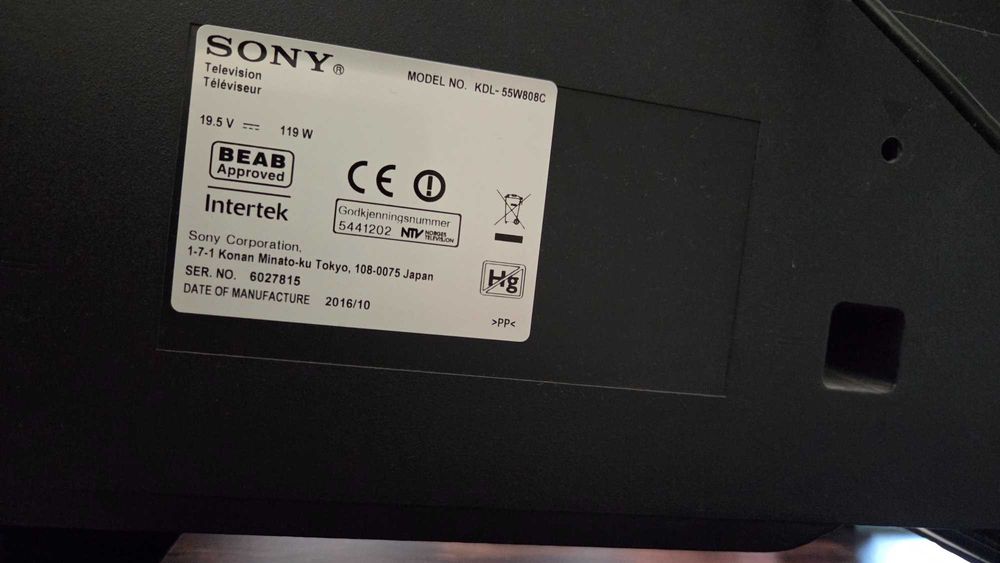 Sony  LED KDL-55W808C