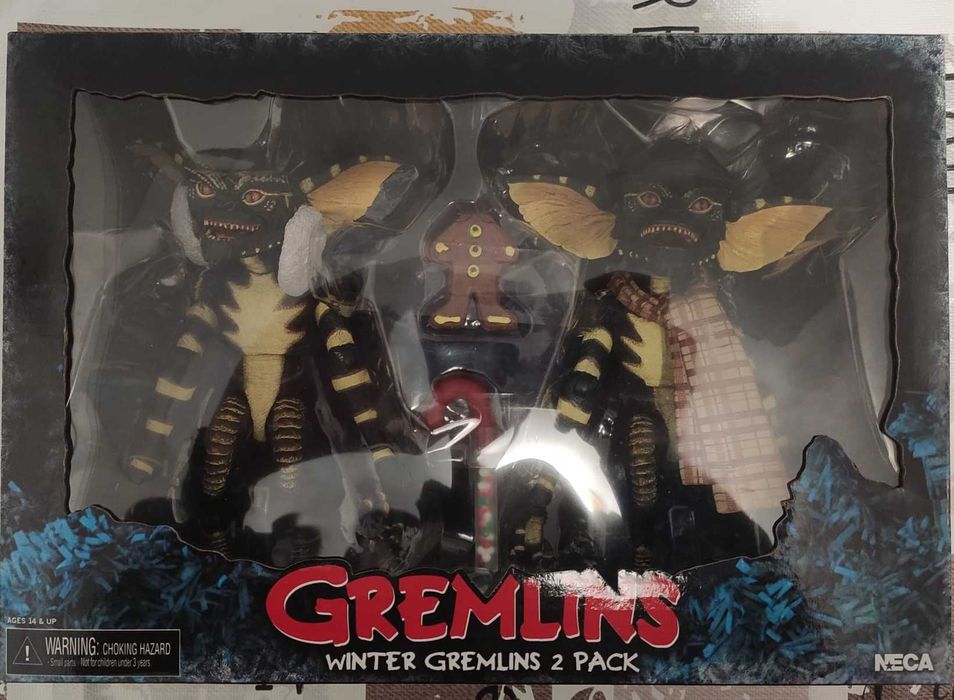 Gremlins - Pack 2 Figurines 15cm - Christmas Carol Winter Scene