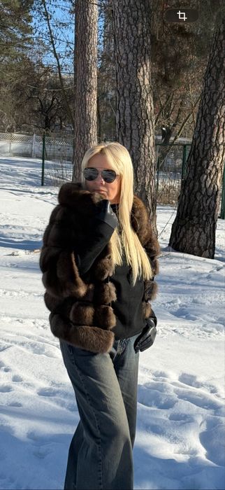 Соболь шуба баргузин седина 4   Италия не норка норковая