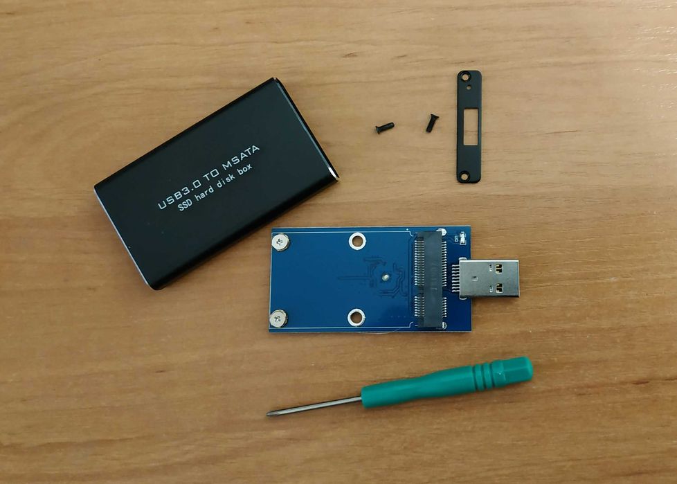 Внешний карман для SSD дисков mSATA на USB 3.0 и USB type-C: 240 грн ...