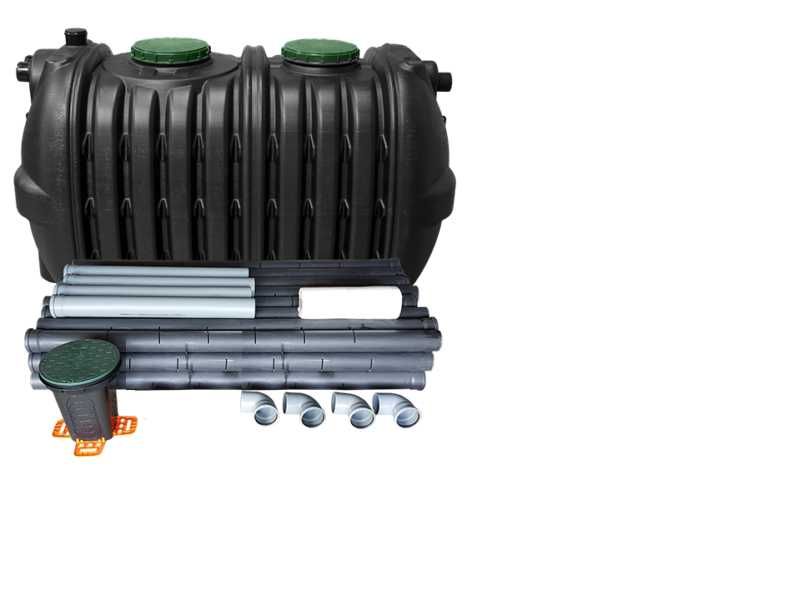 Dwukomorowa Oczyszczalnia 3000L AB Z Filtrem 48 Mb 4 - 6 Osób