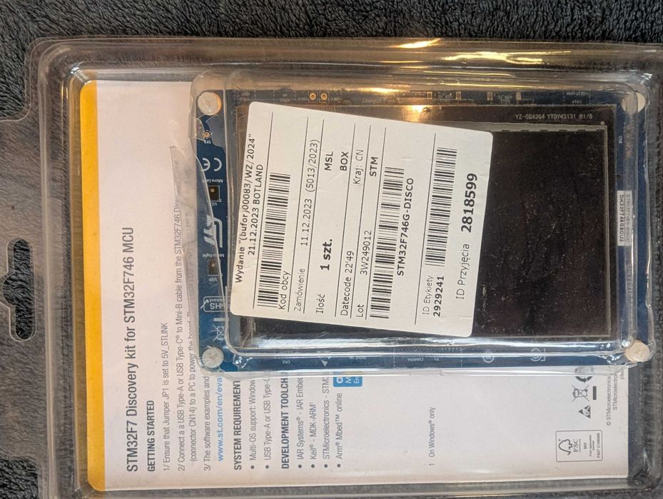 STM32F7 Discovery kit - Mikrokontroler