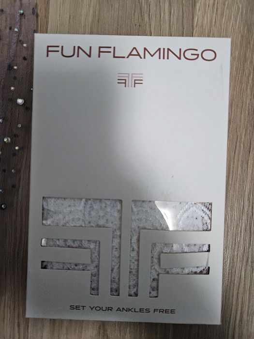 Skarpetki Fun Flamingo, koronka, dwie pary