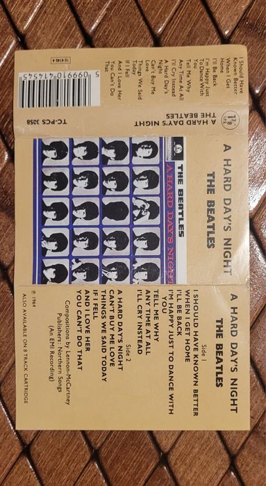 The Beatles oryginalne brytyjskie wydania kasety  EMI Records