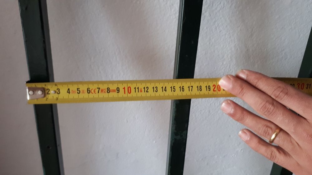 Grade de ferro 63cm por 384cm