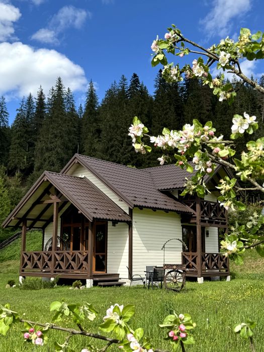 Котедж "ЗАВІЙ" з ЧАНОМ на території. Ворохта. ВІДПОЧИНОК у КАРПАТАХ