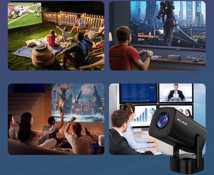 ZESTAW Projektor rzutnik prime video youtube netflix HBO canal+ twitch