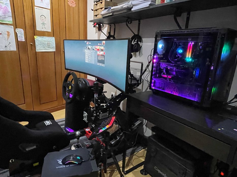 Vendo simulador ProSimtech completo e monitor Samsung