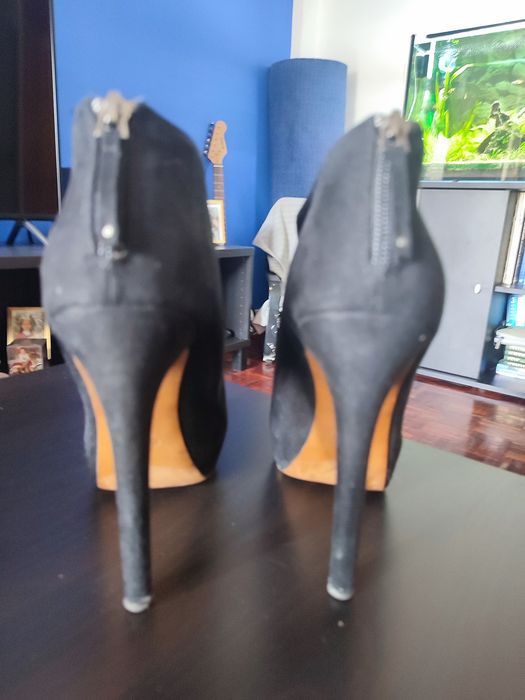 Stradivarius Botins plataforma pretos, 40