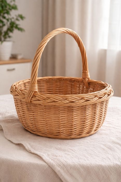 Великий кошик з лози