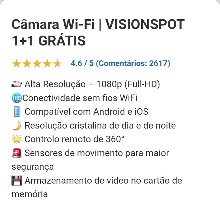 Vendo camara nova