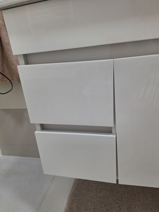 Conjunto móvel casa de banho com lavatório de 2 cubas 120cm