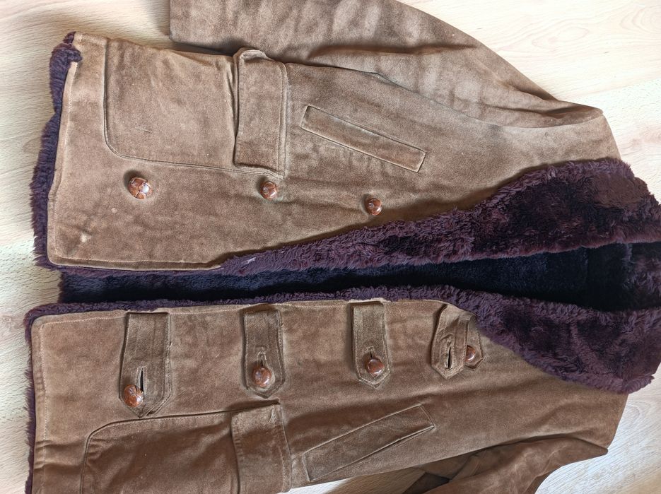 Excelente casaco pele c/pêlo vintage 70s
