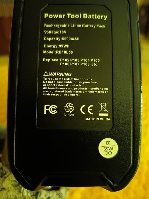2 Baterias novas em caixa 18V 5500 mah