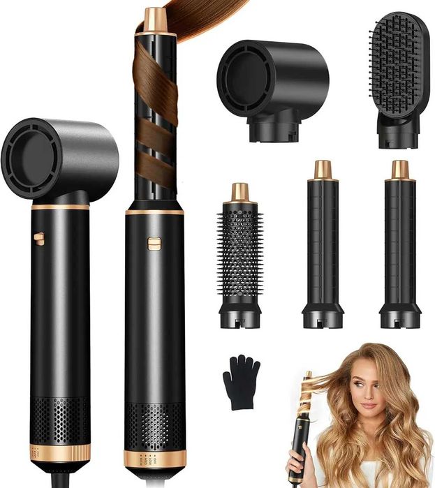 Багатофункціональний фен стайлер для волосся 5-в-1 для укладки волосся