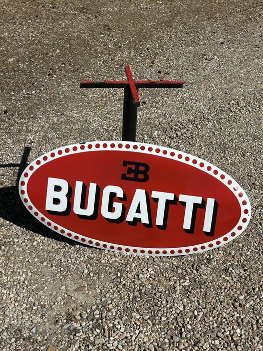 Placa esmaltada Bugatti 1.00x50cn
