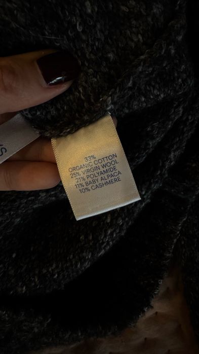 Обʼємний вовна/альпака/кашемір светр з кишенею Raey