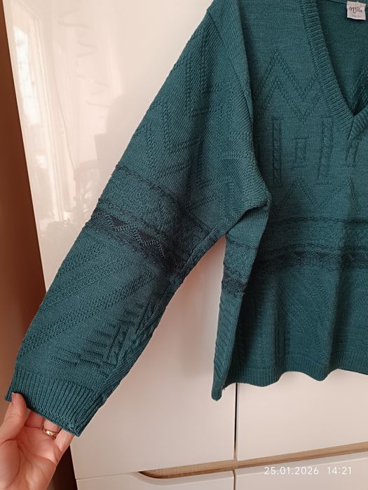 Zielony swetr sweter  męski r XL