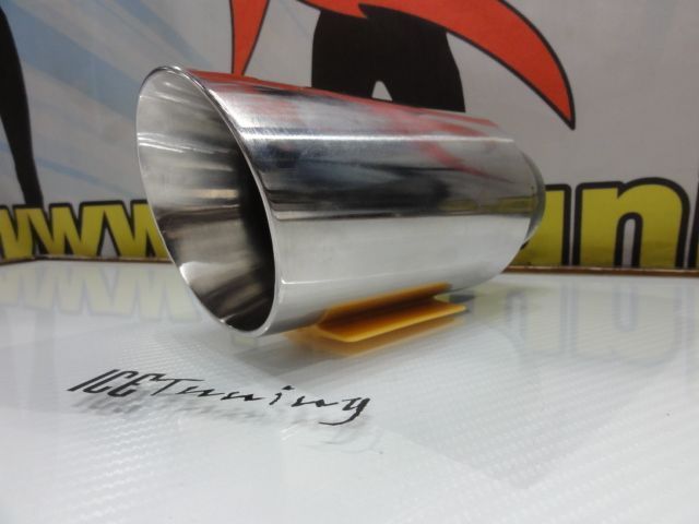 Ponteiras De Escape Redonda 88mm X 195MM 100% Inox