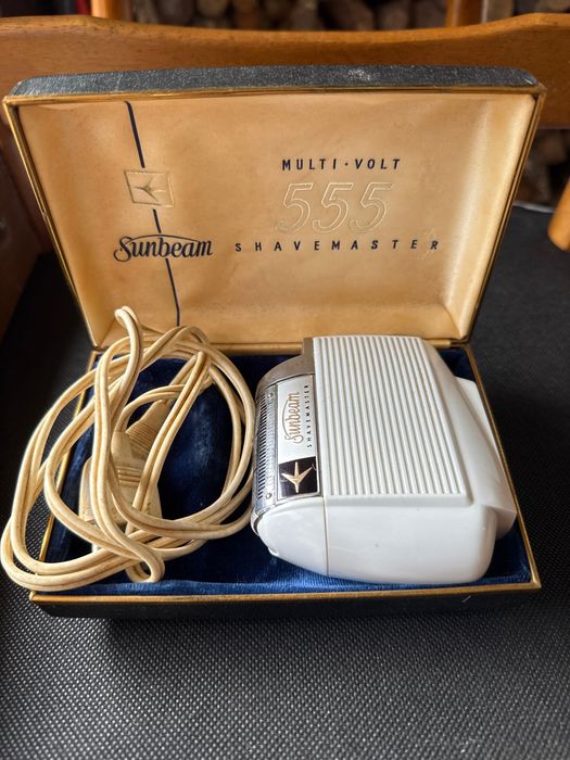 Máquina barbear Sunbeam 555 Vintage a funcionar