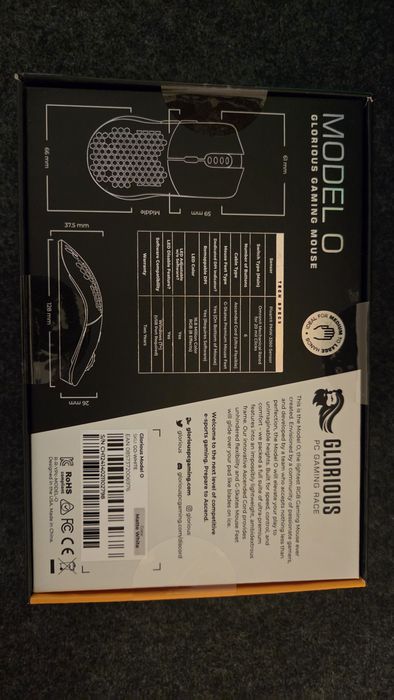 Rato Gaming Glorious Model O Branco