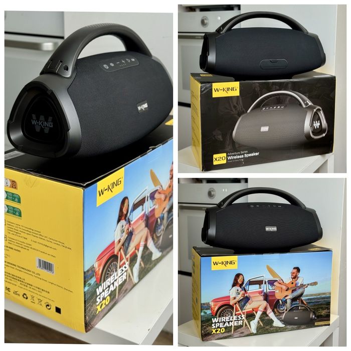 Бумбокс W-KING X20 200W (рівень JBL Boombox 3) підтримка micro SD