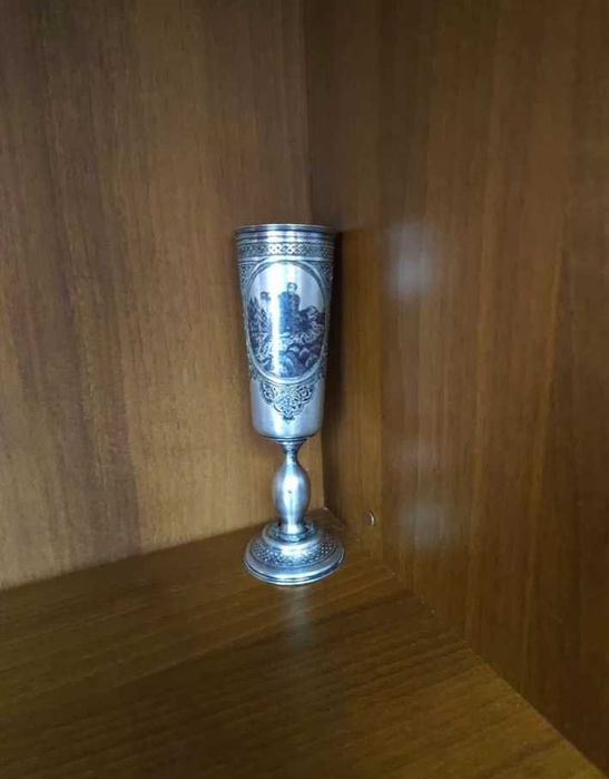 Бокал серебро 84 проба,1877 год.лом