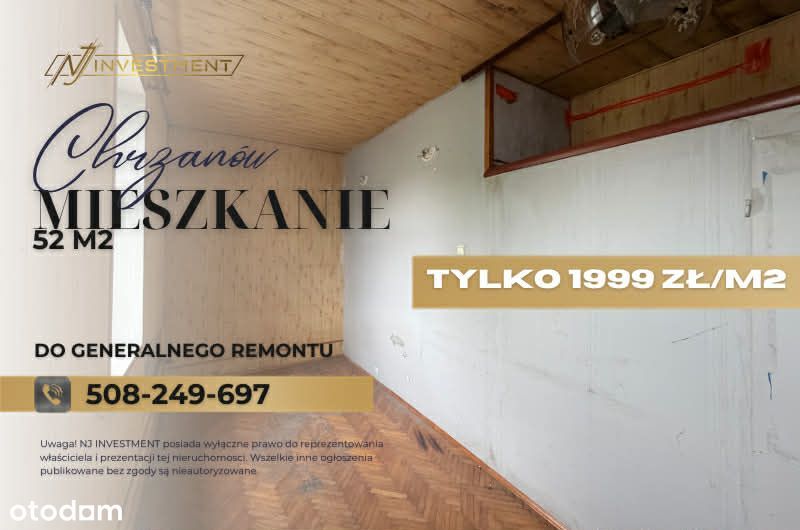 Idealne Mieszkanie Pod Inwestycje 52M2 2 Pokoje Okazja