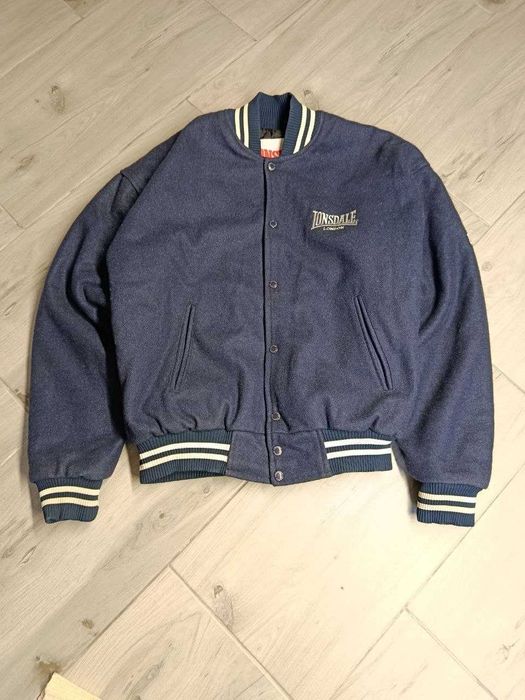 Вінтажний шерстяний бомбер Lonsdale London Varsity Jacket