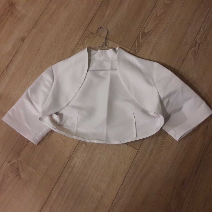 Bolerko ślubne satynowe