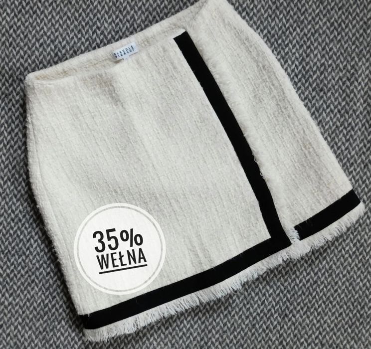 Spódnica Claudie Pierlot z dodatkiem wełny