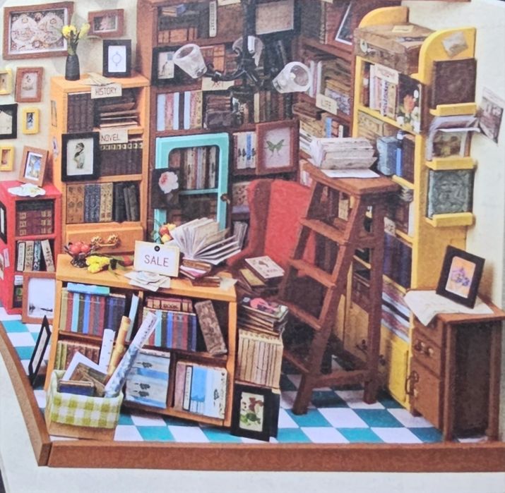 Miniaturowy Domek DIY Rolife Sam’s Study DG102 + LED | NOWY | Prezent