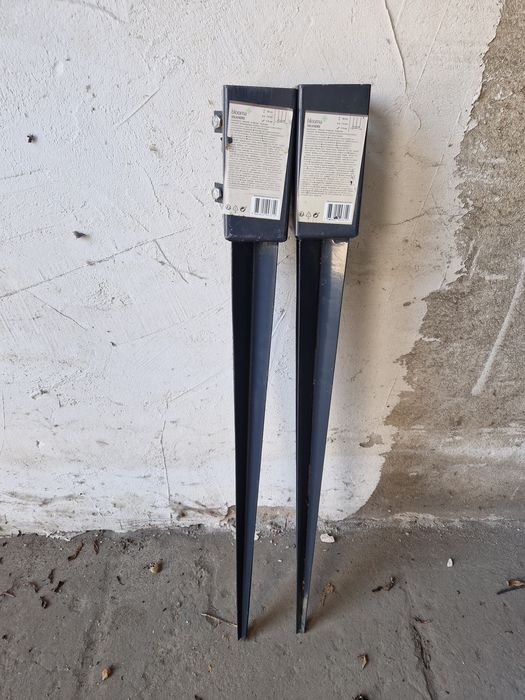 kotwa stalowa ze śrubami o wymiarach 7x7x90cm 2szt