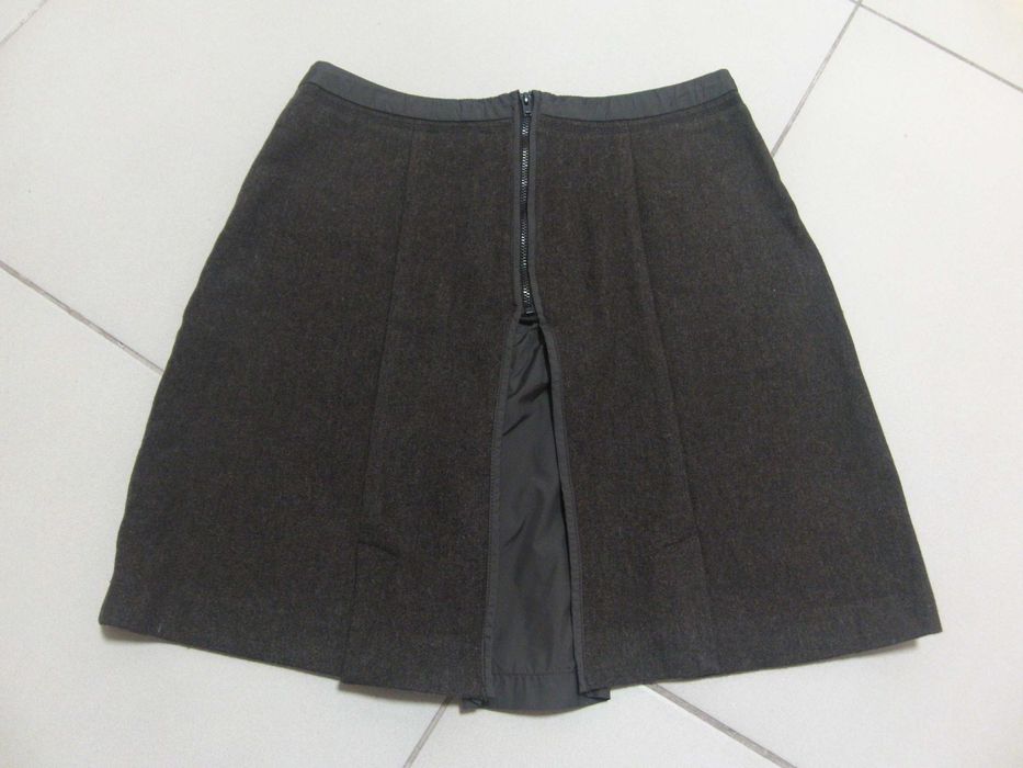 Юбка (спідниця) теплая, зимняя шерстяная (шерсть) хаки (миди)