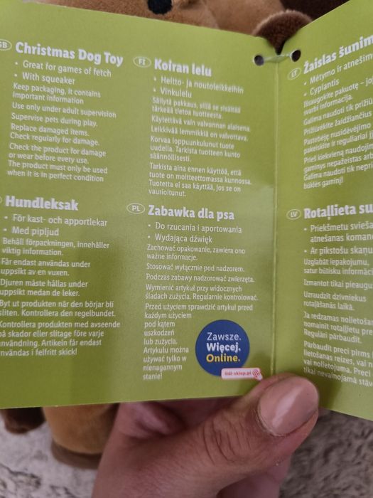 Zabawka dla psa świąteczna