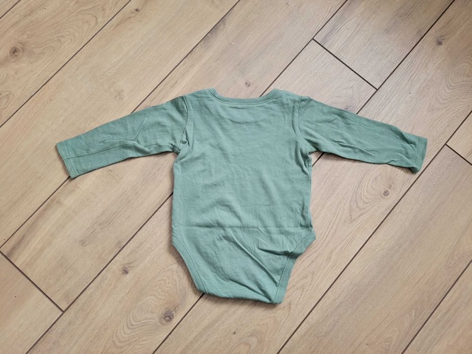 3pak (nowy) body 80 9-12 długi rękaw unisex niemowlęce