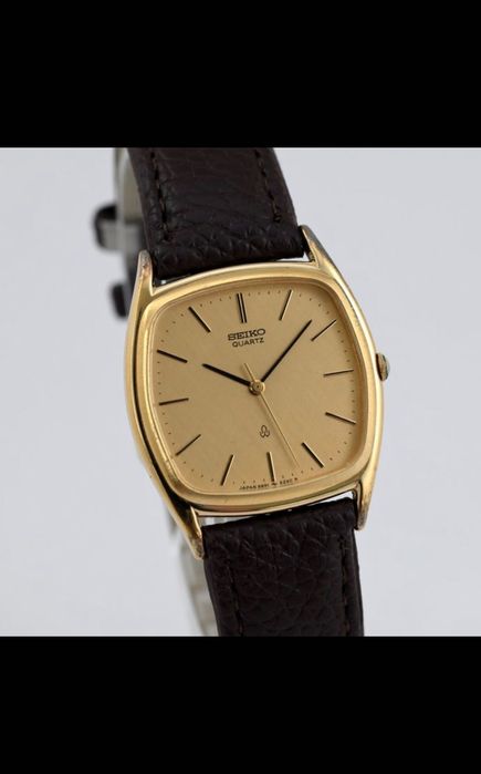 Relógio Seiko Quartz de 1980 Banhado a ouro