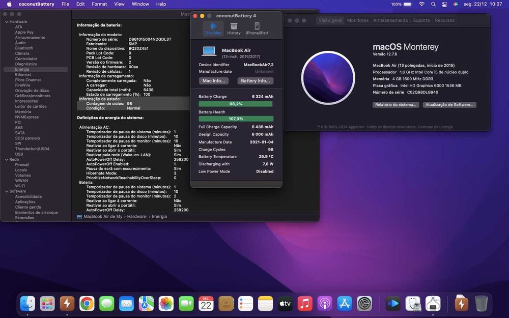 MacBook Air 13” | 128 GB SSD Rápido | Portátil Leve e Fiável