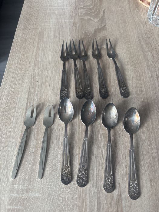 Sztucce male lyzeczki widelczyki b&d