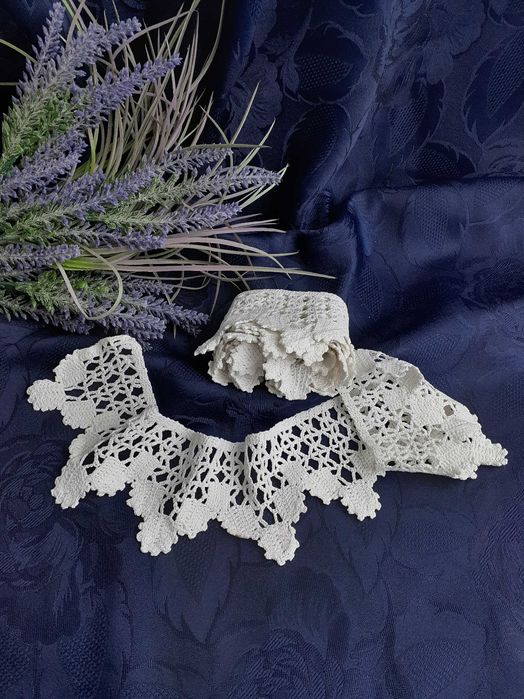 Винтаж! ручная работа хлопок 100% кружево стильное модное 2 метра