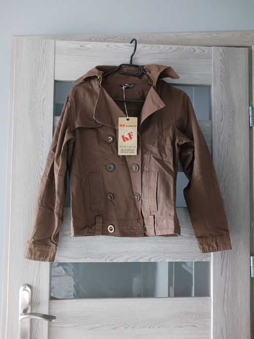 Kurtka parka brązowa