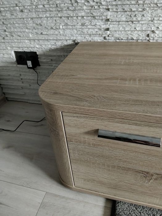 Szafka pod RTV Forte 2 części dąb/szary